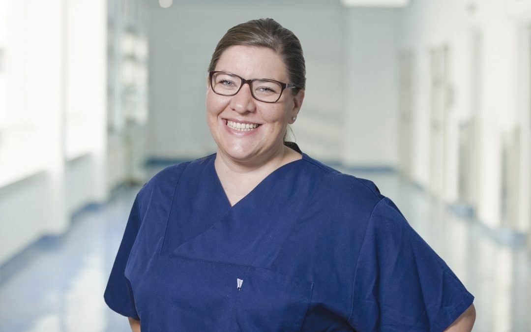 Sonja Kampschulte ist Fachärztin für Kinder- und Jugendmedizin, Allergologie und Kinder-Pneumologie an der Kinderklinik des Clemenshospitals.