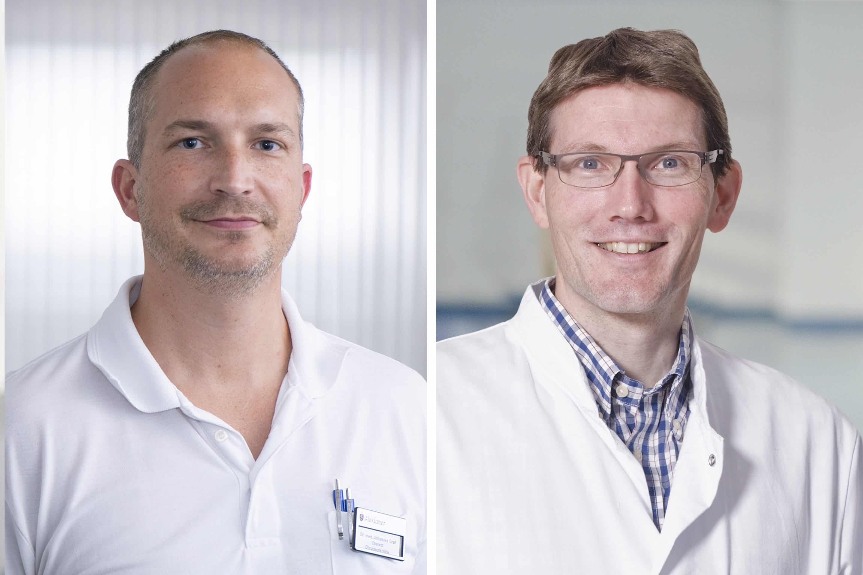 Dr. Johannes Graf und Dr. Matthias Schmitter (v.l.) sind am 27. und 28. September bei „AlexOnline“ die Experten im Studio